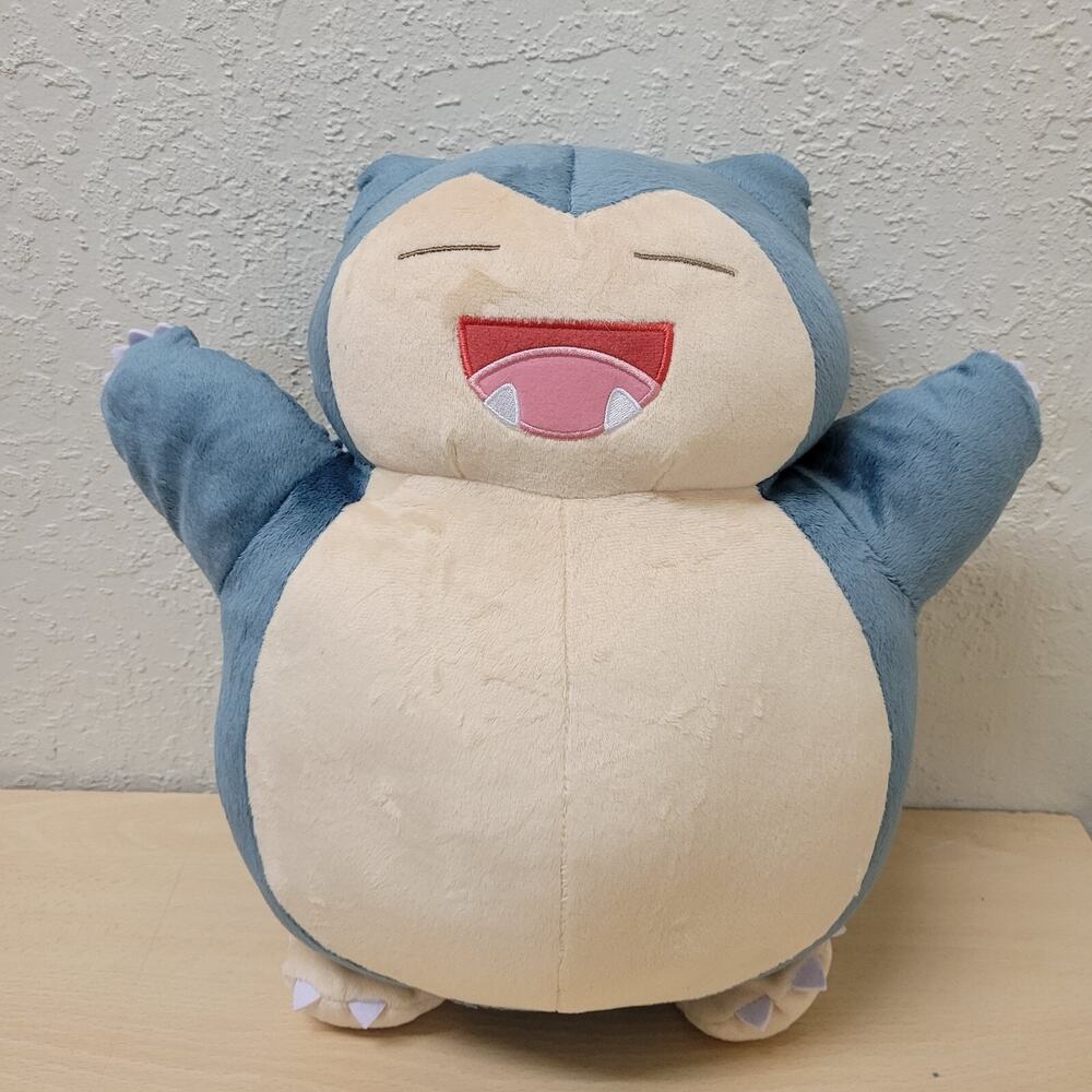 NEW Pokemon I Love Kabigon Snorlax Big 14" Plush Doll Banpresto Nintendo RARE